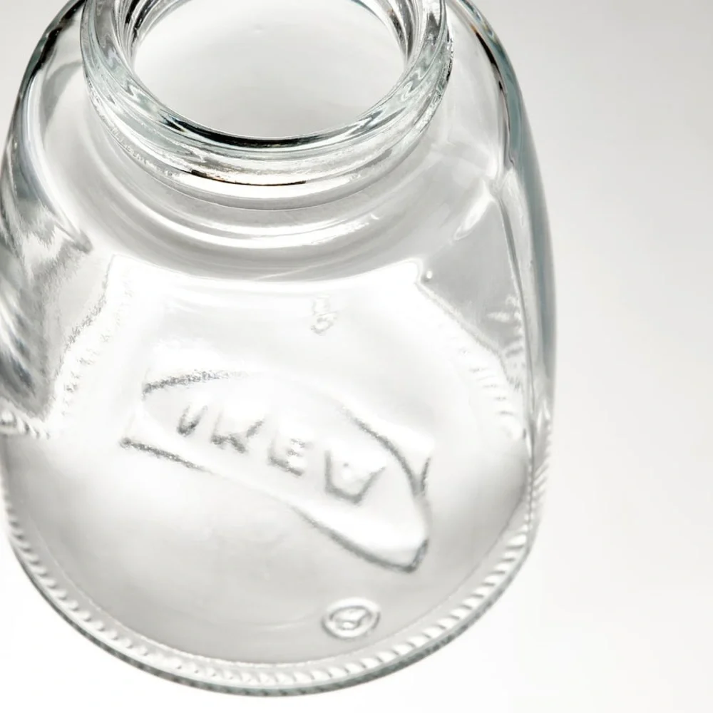 Glass 5oz Spice Jar with Black Lid